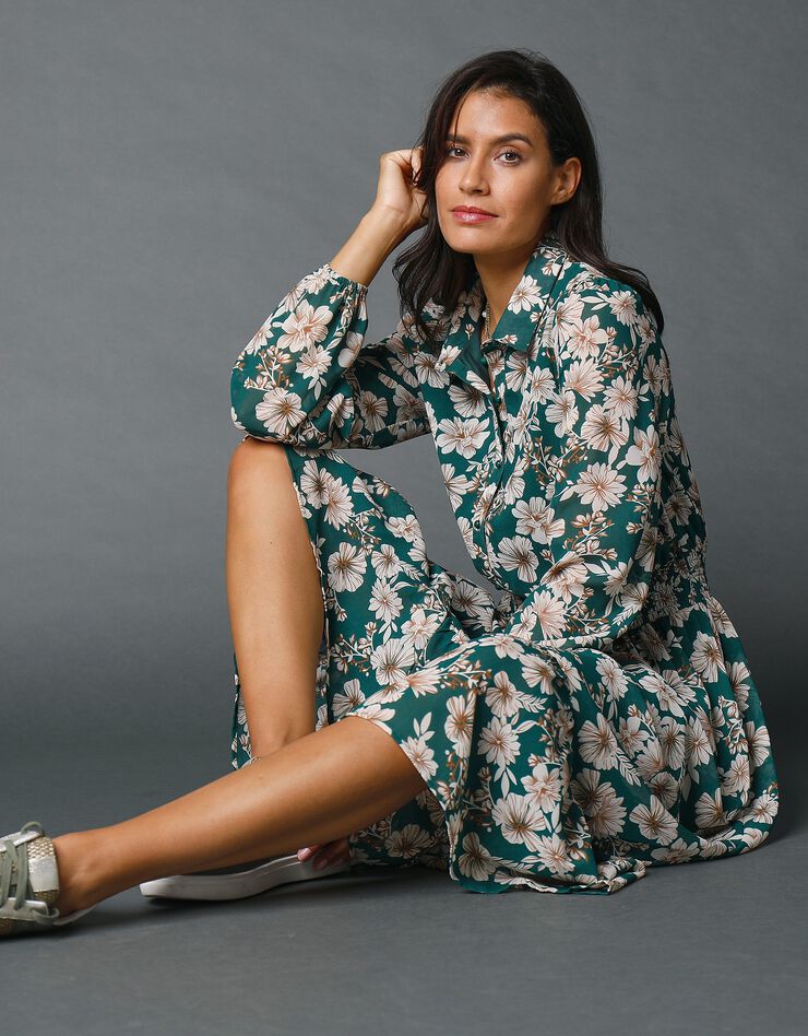 Robe longue imprimée (vert) Robe longue imprimée (vert)