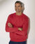 Sweat molleton col rond (corail grisé)