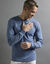 Tee-shirt sous-vêtement homme  col rond manches longues chaleur intense - lot de 2 (jeans)