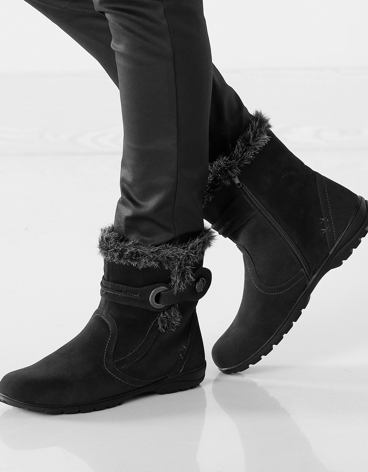 bottines fourrées