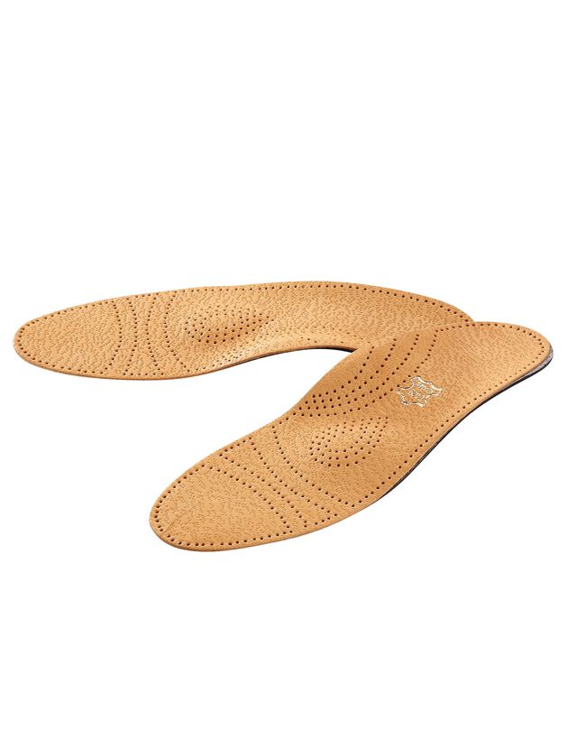 Semelles anatomiques cuir - la paire (chair)