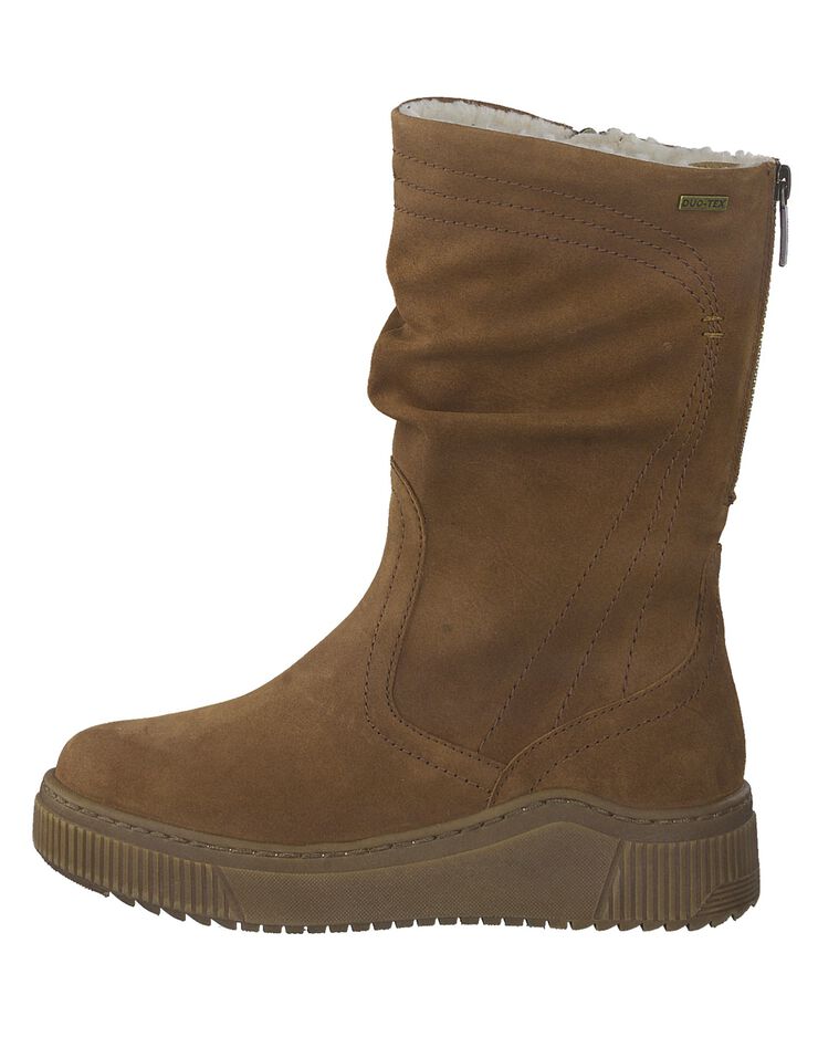 Bottes nubuck grand confort - cognac (marron) Bottes nubuck grand confort - cognac (marron)