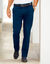 Pantalon chino ceinture arrondie sous le ventre (marine)