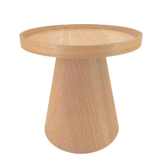 Table d'appoint ronde coloris bois (naturel)
