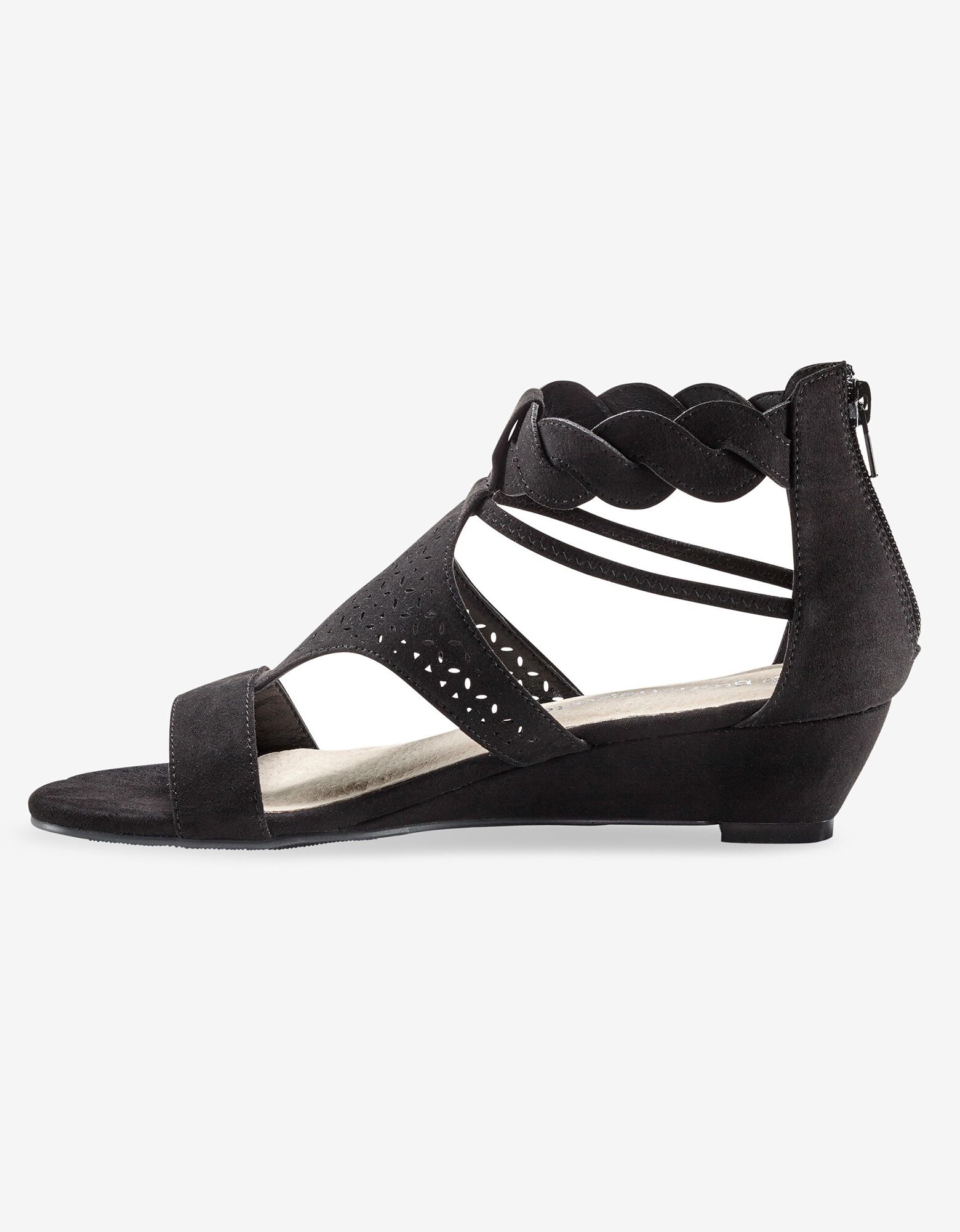 Sandales Compensées Besson Chaussures Femme Soldes Talon Compensé