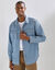 Chemise pressionn&eacute;e manches longues en jean (bleached)