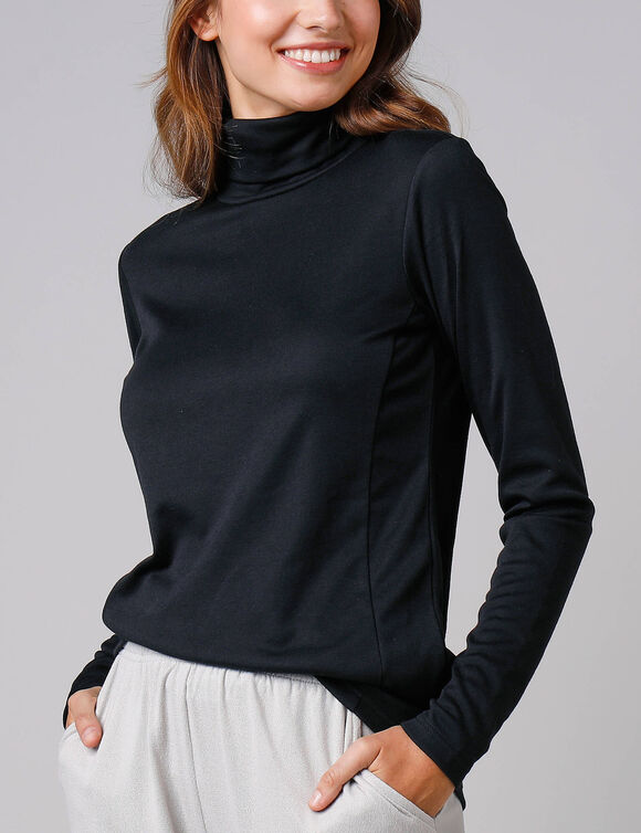 Sous pull thermique - col roul&eacute; (noir)