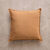 Coussin encadrement brod&eacute; Folk (caramel / naturel)