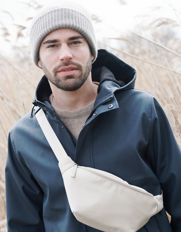 Sac banane imperméable en polyamide recyclé(**) (taupe)