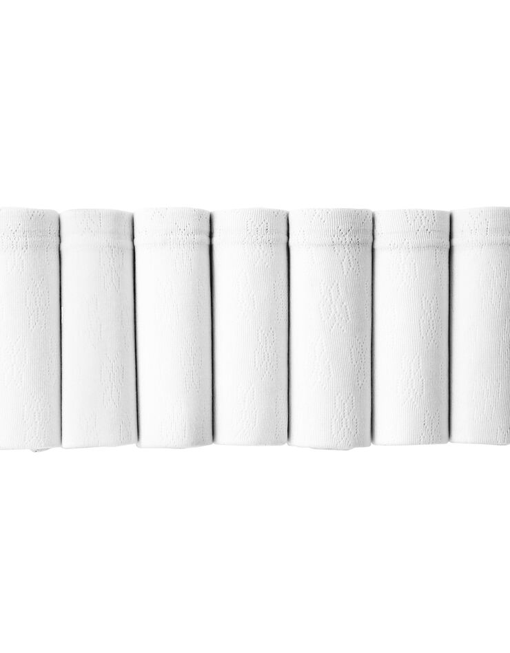 Culotte maxi jacquard - lot de 7 (blanc) Culotte maxi jacquard - lot de 7 (blanc)