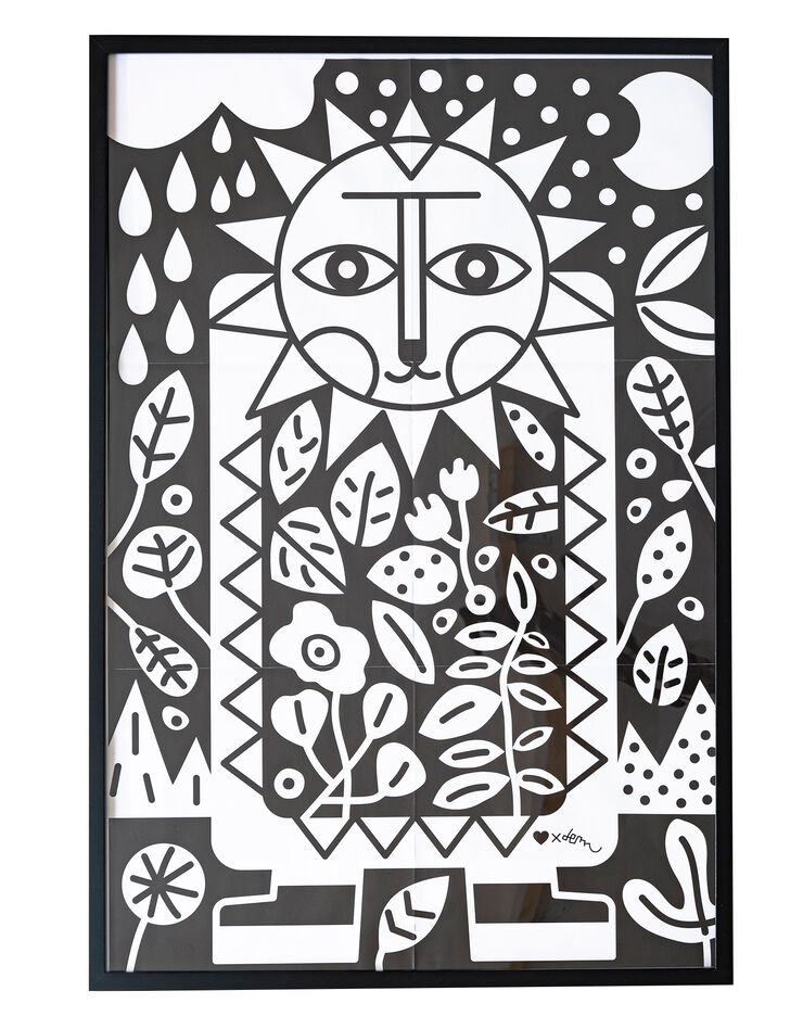 Poster à colorier, collection enfant LEM (noir / blanc) Poster à colorier, collection enfant LEM (noir / blanc)