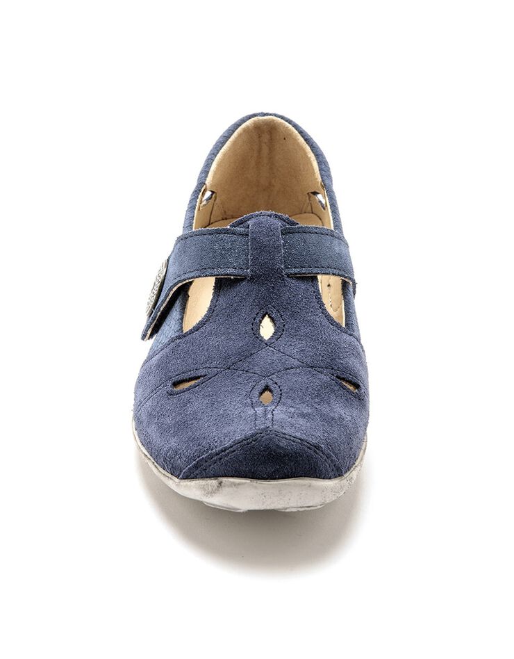 Salomés cuir extra souple grande largeur - marine (marine) Salomés cuir extra souple grande largeur - marine (marine)