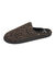 Mules chaussons ergonomiques imprim&eacute; peu de b&ecirc;te (marron / noir)
