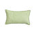 Coussin rectangulaire rayé coton (vert)