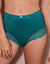 Gainette maille satinée et dentelle Salford - lot de 2 (lagon + émeraude)
