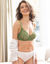 Soutien-gorge forme minimiseur en dentelle et tulle stretch Guspini - avec armatures (vert)