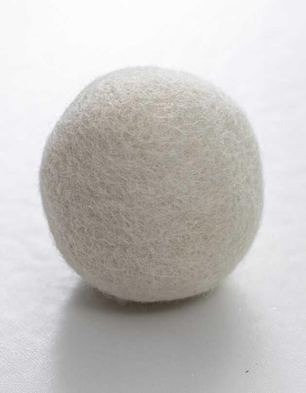 Boules de séchage en laine - lot de 2 (blanc)