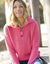 Pull col camionneur, maille anglaise toucher doux (corail)