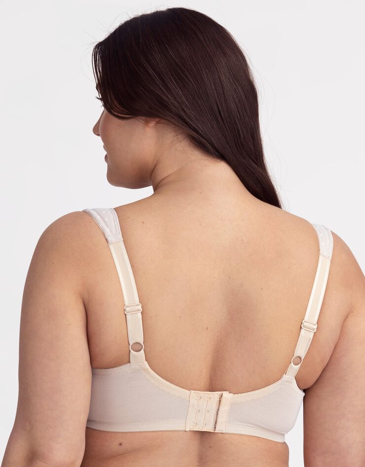 Soutien-gorge dentelle et plumetis - avec armatures (beige) Soutien-gorge dentelle et plumetis - avec armatures (beige)