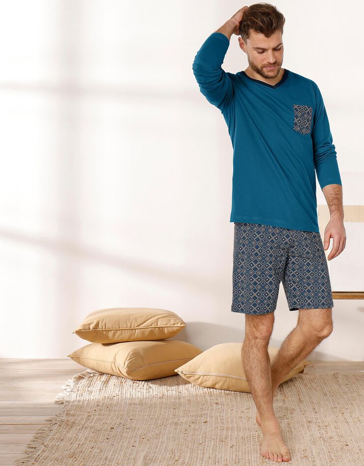 Short pyjama imprimé (marine / bleu) Short pyjama imprimé (marine / bleu)
