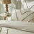 Linge de lit Amezia en coton lav&eacute; finition tuft&eacute; en relief (sable)