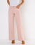 Pantalon couleur coupe large 5 poches (rose grisé)