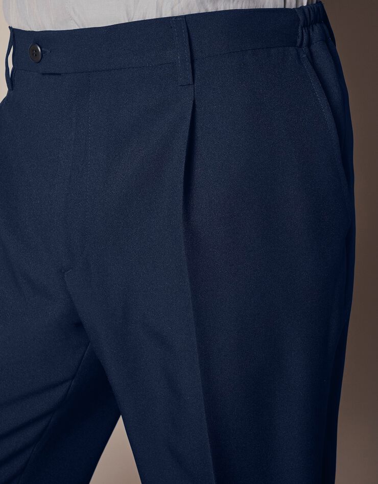 Pantalon ceinture ajustable invisible - polyester (marine) Pantalon ceinture ajustable invisible - polyester (marine)