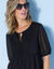 Tunique plumetis unie, polyester recyclé(**) (noir)
