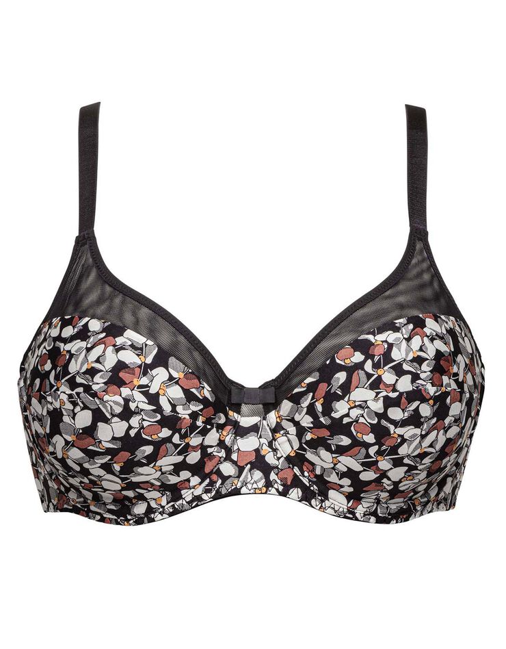 Soutien-gorge emboîtant imprimé Complice - avec armatures (noir) Soutien-gorge emboîtant imprimé Complice - avec armatures (noir)