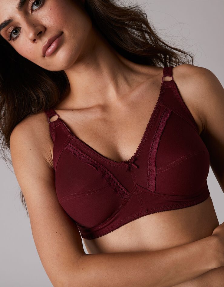 Soutien-gorge coton emboîtant sans armatures - lot de 2 (chocolat + poudre) Soutien-gorge coton emboîtant sans armatures - lot de 2 (chocolat + poudre)