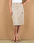 Jupe uni cargo (sable)