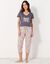 Tee-shirt manches courtes coton uni imprimé placé "Beautiful"  (gris anthracite)