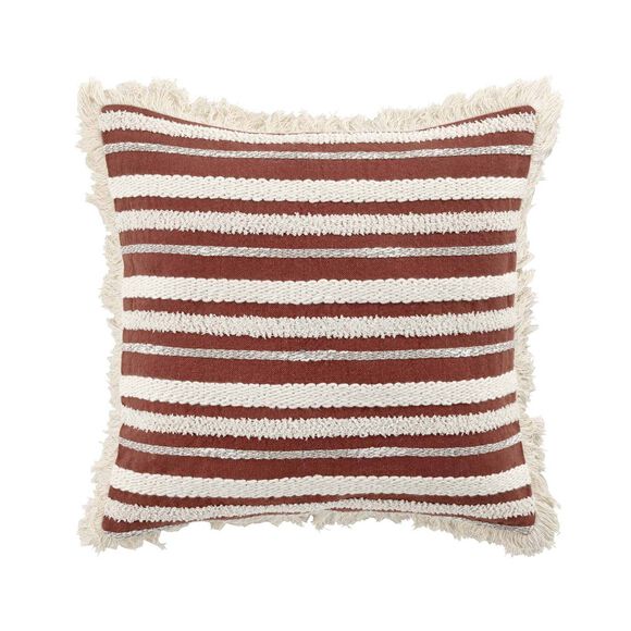 Coussin carré style berbère (terracotta)