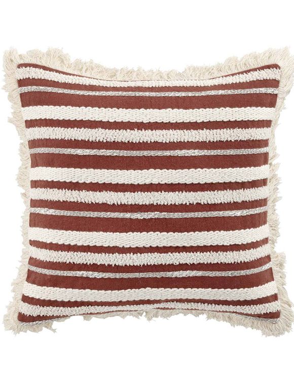 Coussin carré style berbère (terracotta)