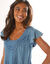 Robe jean macramé (bleached)