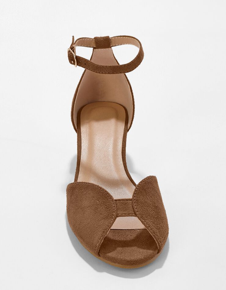 Sandale compensée corde à bout ouvert (caramel) Sandale compensée corde à bout ouvert (caramel)