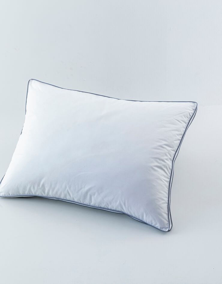 Oreiller percale coton microgel ferme (blanc)