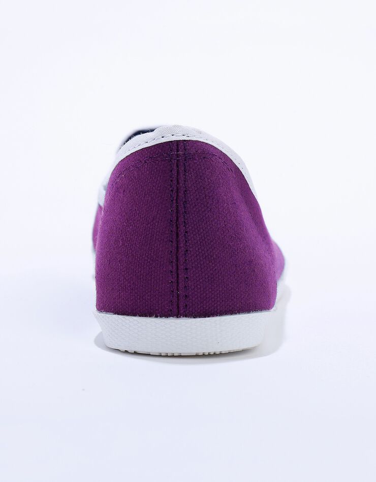 Ballerines toile (violet / blanc) Ballerines toile (violet / blanc)