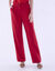 Pantalon droit large, uni (rouge)