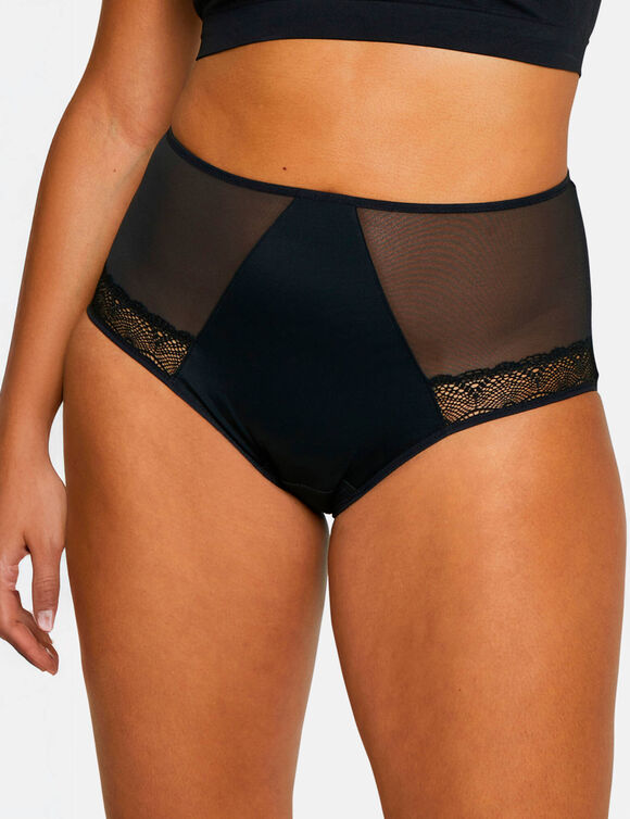 Culotte absorbante Paloma - forme couvrante (noir)