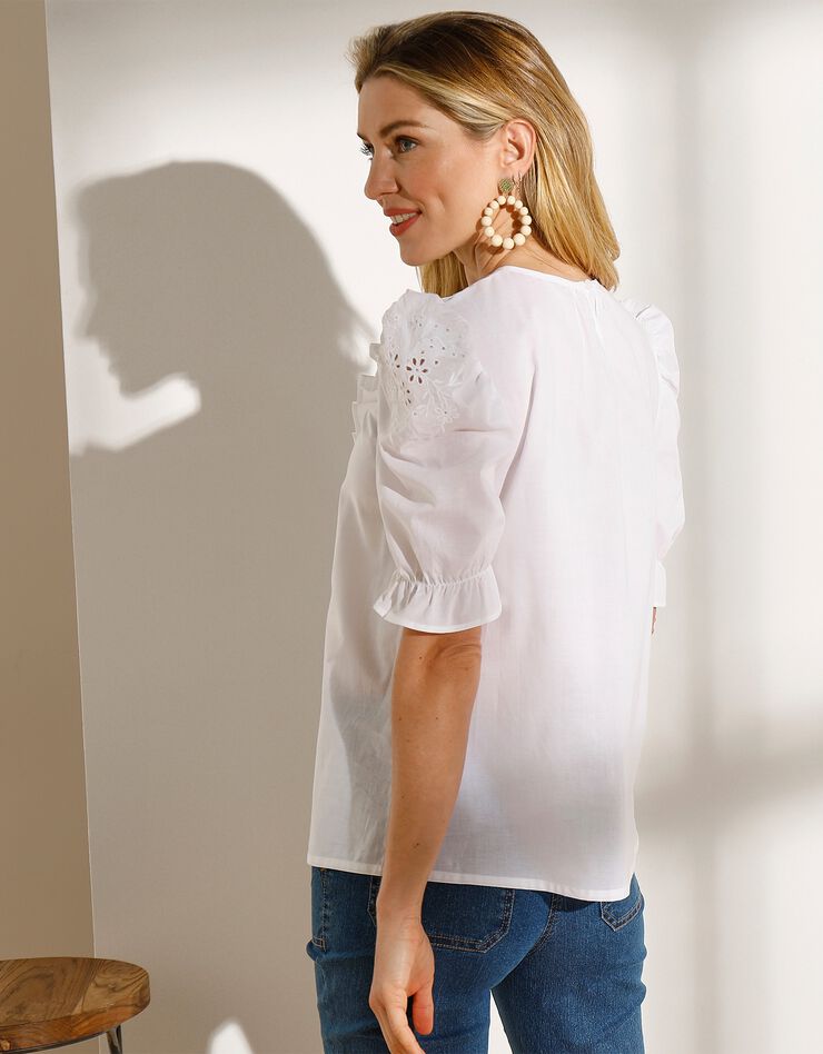 Blouse broderie anglaise (blanc) Blouse broderie anglaise (blanc)