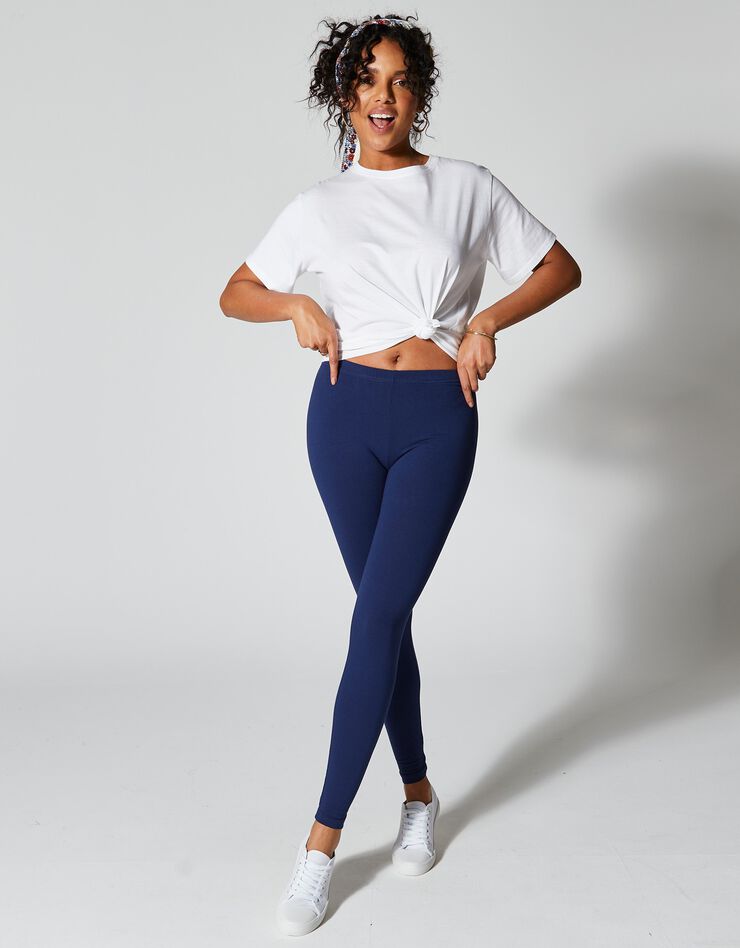 Legging taille élastiquée (marine) Legging taille élastiquée (marine)
