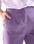 Pantalon 7/8ème gainant, taille haute (parme)
