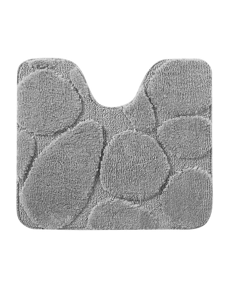 Tapis de bain motif galets (gris) Tapis de bain motif galets (gris)