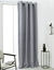Rideau oeillets uni (gris clair)
