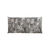 Long coussin déco coton imprimé tropical (gris)