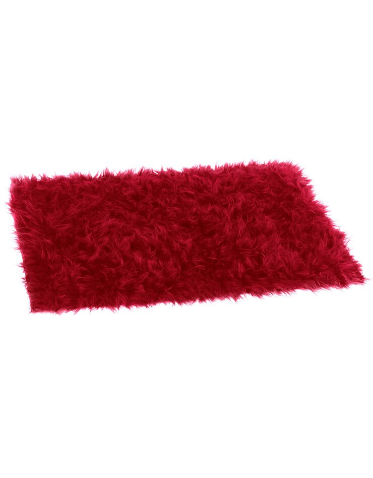 Tapis poils longs (rouge)