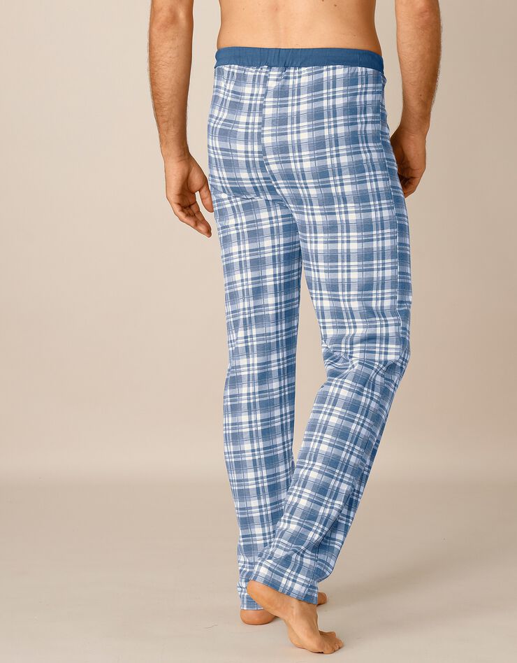 Pantalon pyjama bas droits - lot de 2 (carreaux bleu / carreaux gris)