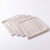 Serviettes de table rayées - lot de 4 (écru / gris)