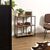 Etag&egrave;re 4 cases style industriel STOCKIES (naturel)